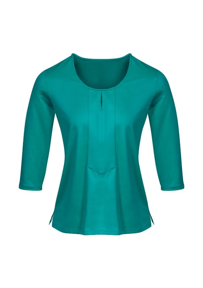 Advatex Ladies Abby 3/4 Sleeve Knit Top - Dynasty Green - 26 - Biz Collection
