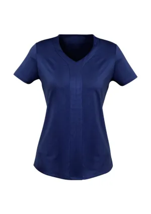 Advatex Ladies Mae Short Sleeve Knit Top - Patriot Blue - 16 - Biz Collection