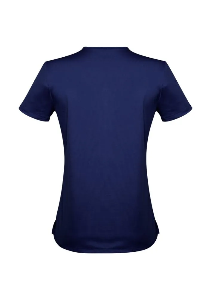 Advatex Ladies Mae Short Sleeve Knit Top - Patriot Blue - 16 - Biz Collection