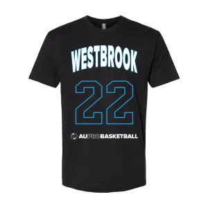 AU BB Player Name and Number Tee, Evina Westbrook 22