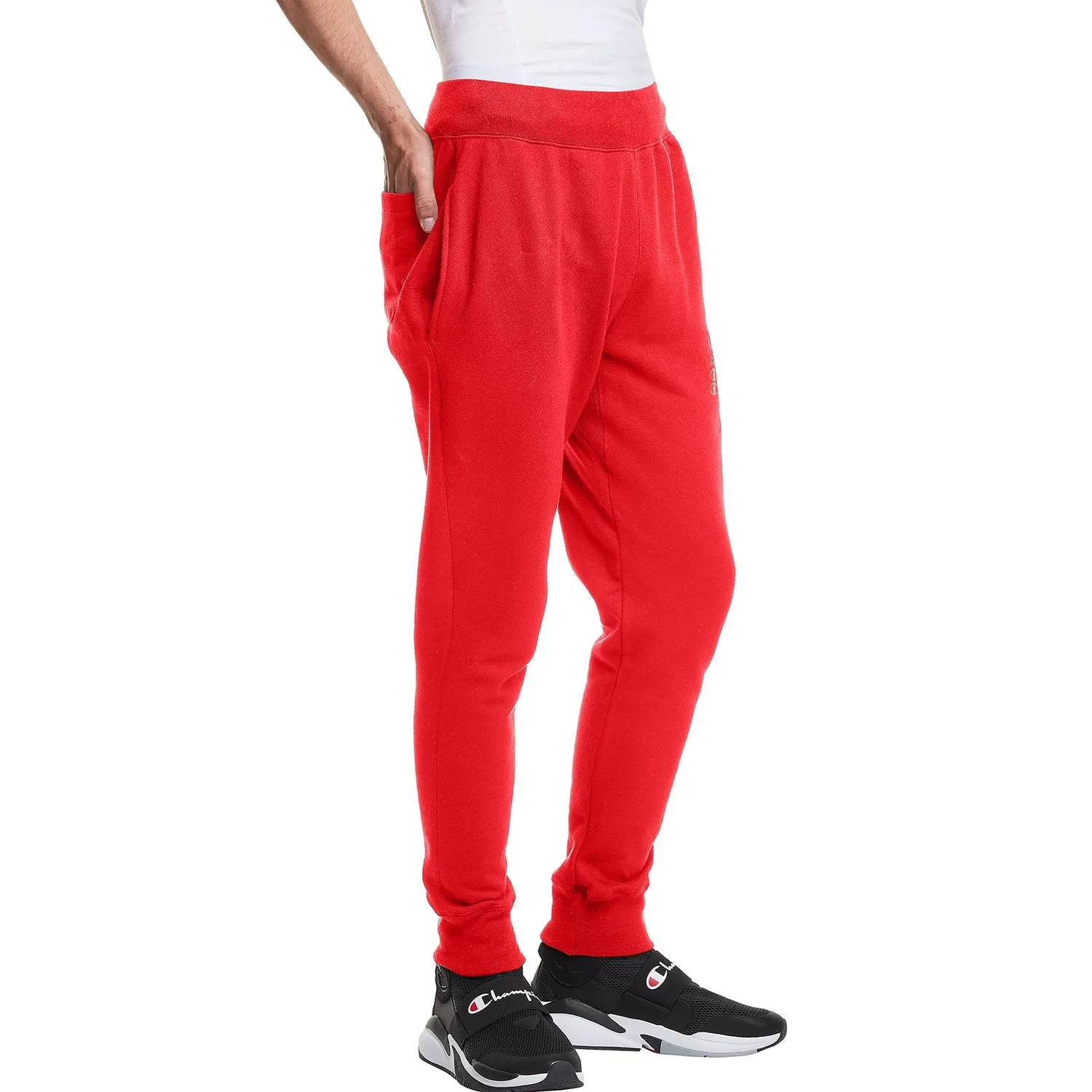 Champion Men's C19 Reverse Weave Jogger Pants Red/White/Gold