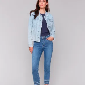 Charlie B - Jean Jacket With Frayed Edges