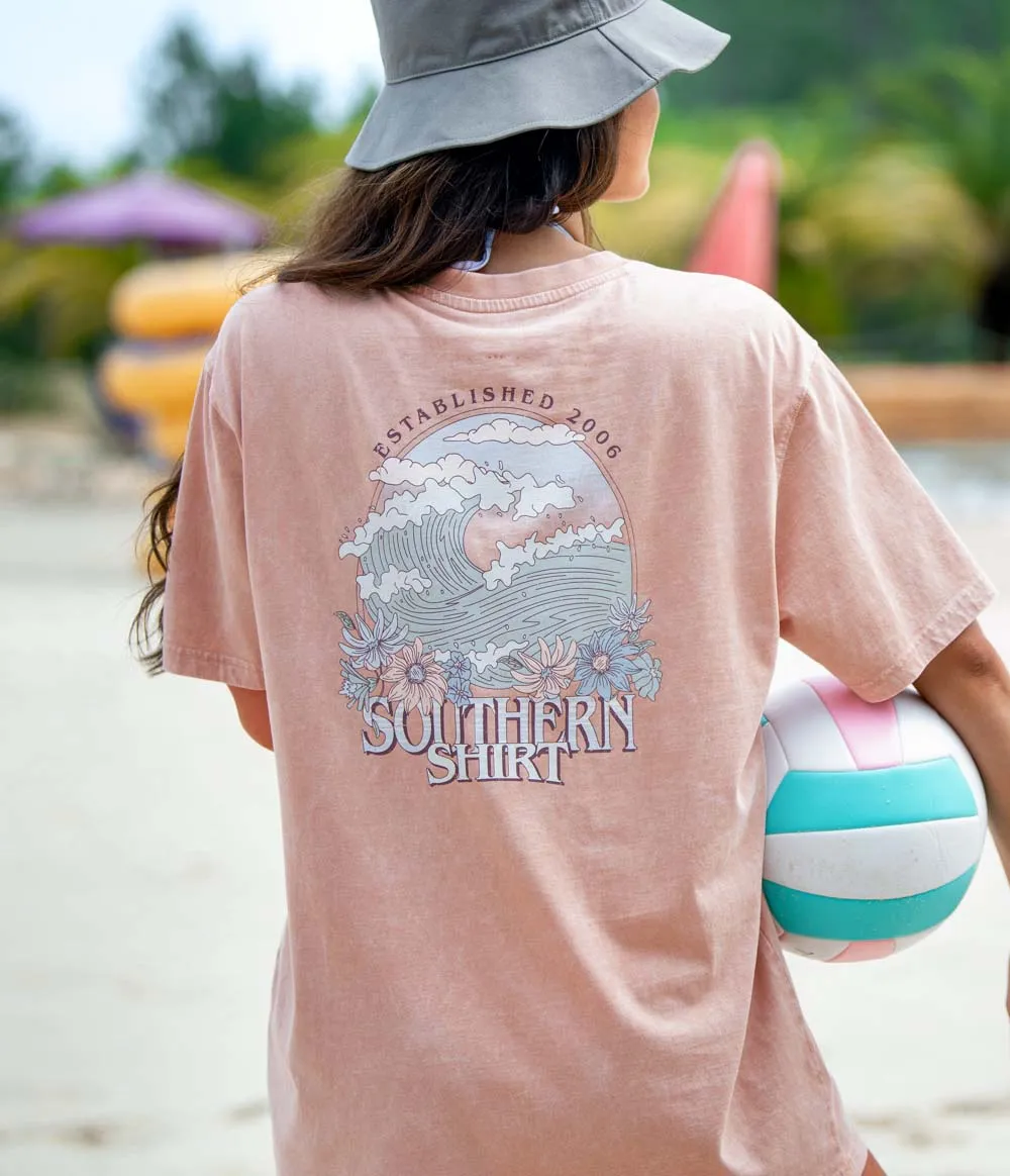 Chasing Waves Tee SS - Peach Fuzz