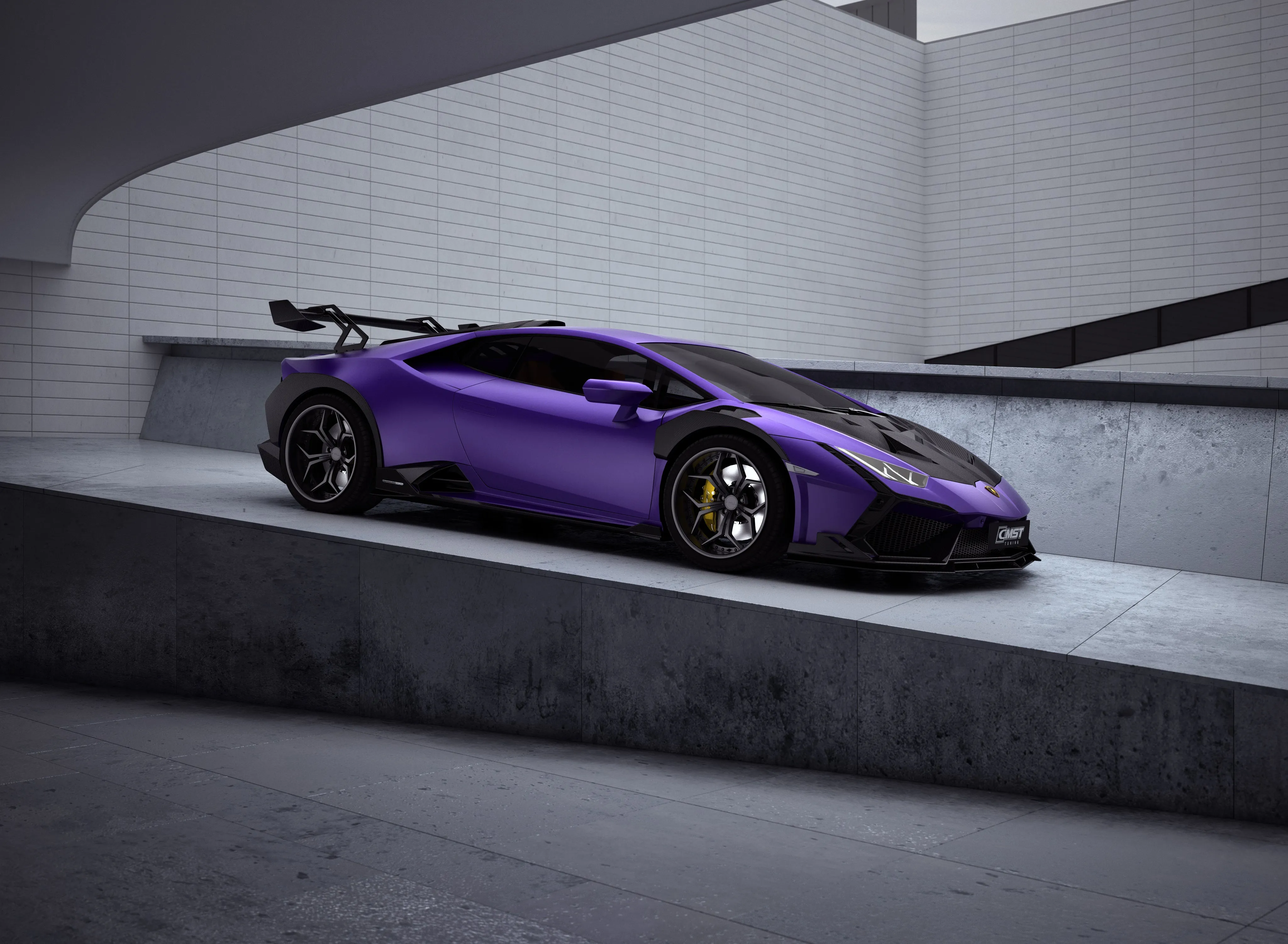 CMST Tuning Side Skirts for Lamborghini Huracan LP580/610 Evo RWD AWD Tecnica Carbon Fiber/FRP