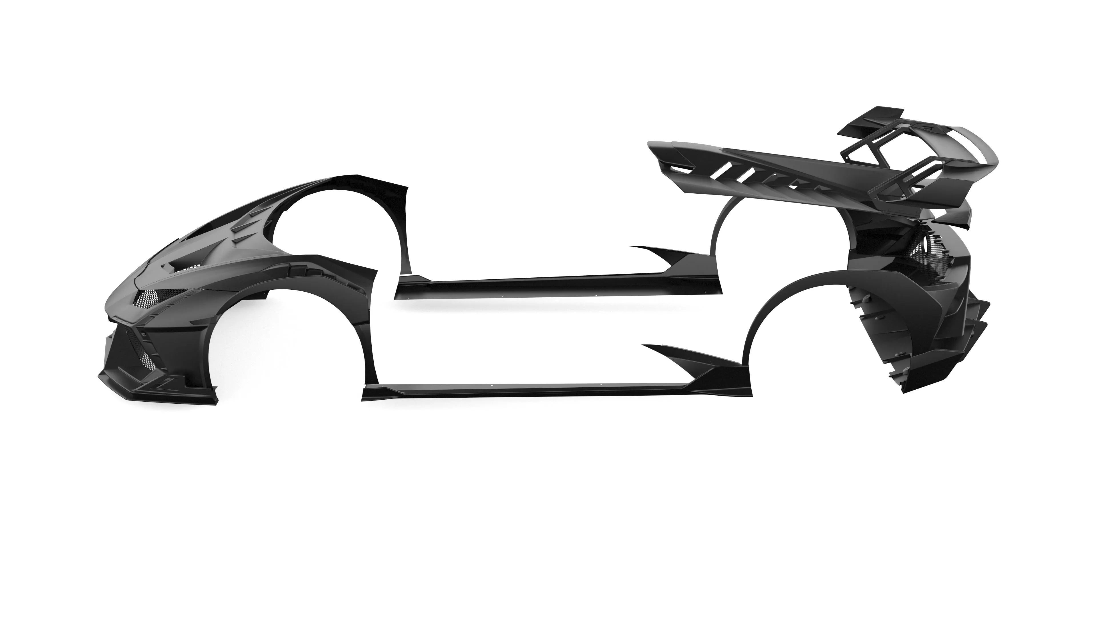 CMST Tuning Side Skirts for Lamborghini Huracan LP580/610 Evo RWD AWD Tecnica Carbon Fiber/FRP