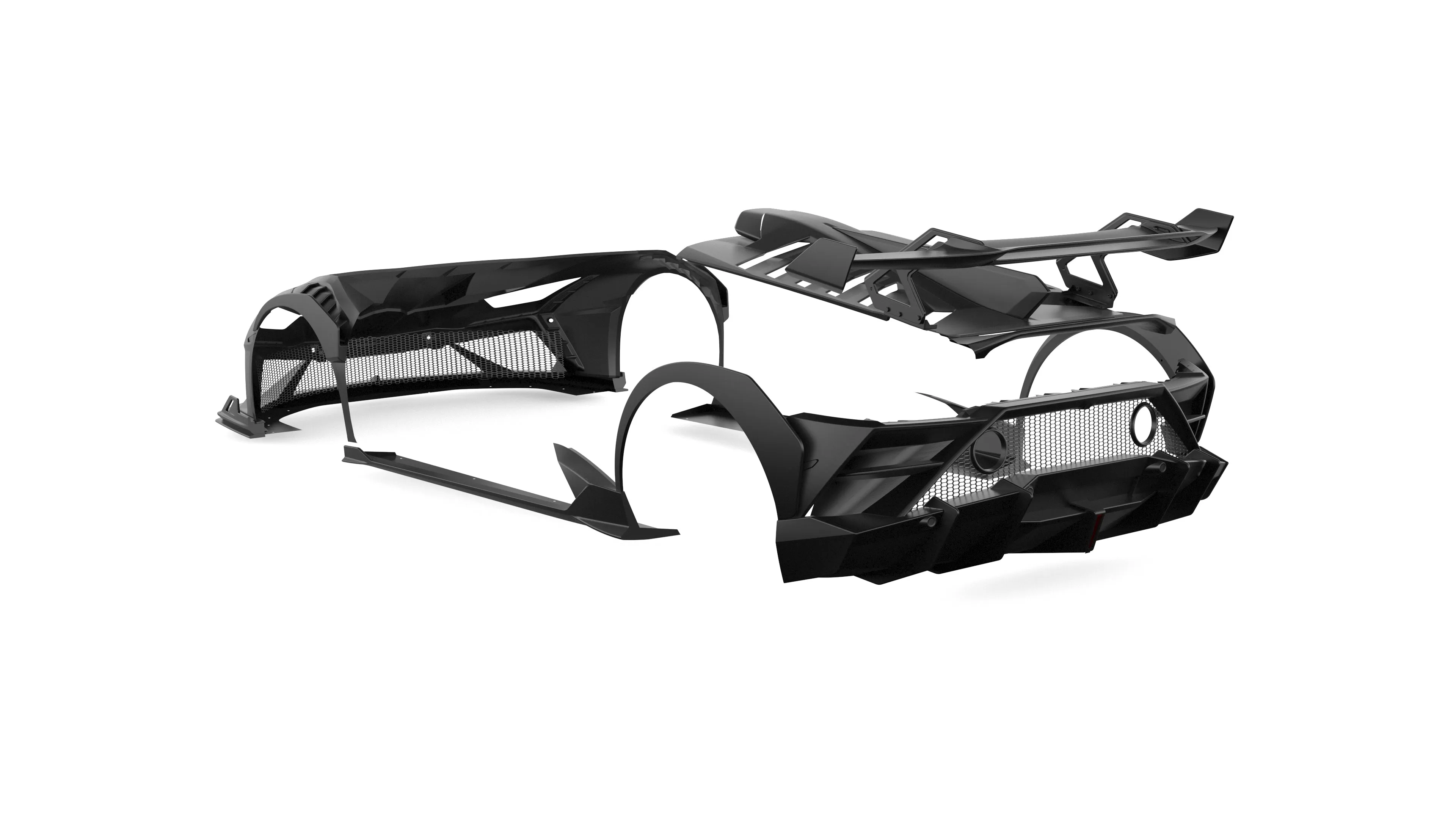 CMST Tuning Side Skirts for Lamborghini Huracan LP580/610 Evo RWD AWD Tecnica Carbon Fiber/FRP