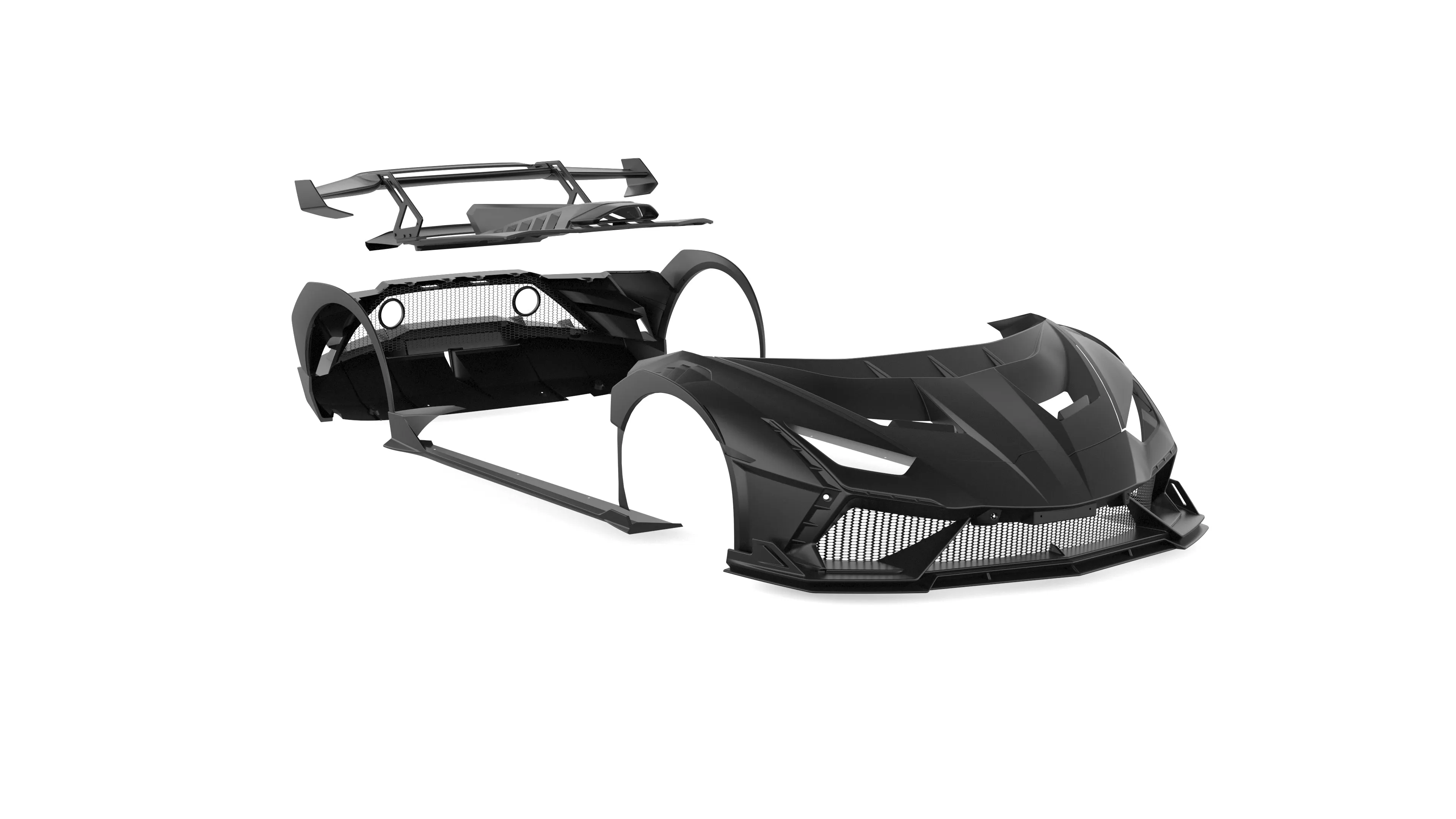 CMST Tuning Side Skirts for Lamborghini Huracan LP580/610 Evo RWD AWD Tecnica Carbon Fiber/FRP