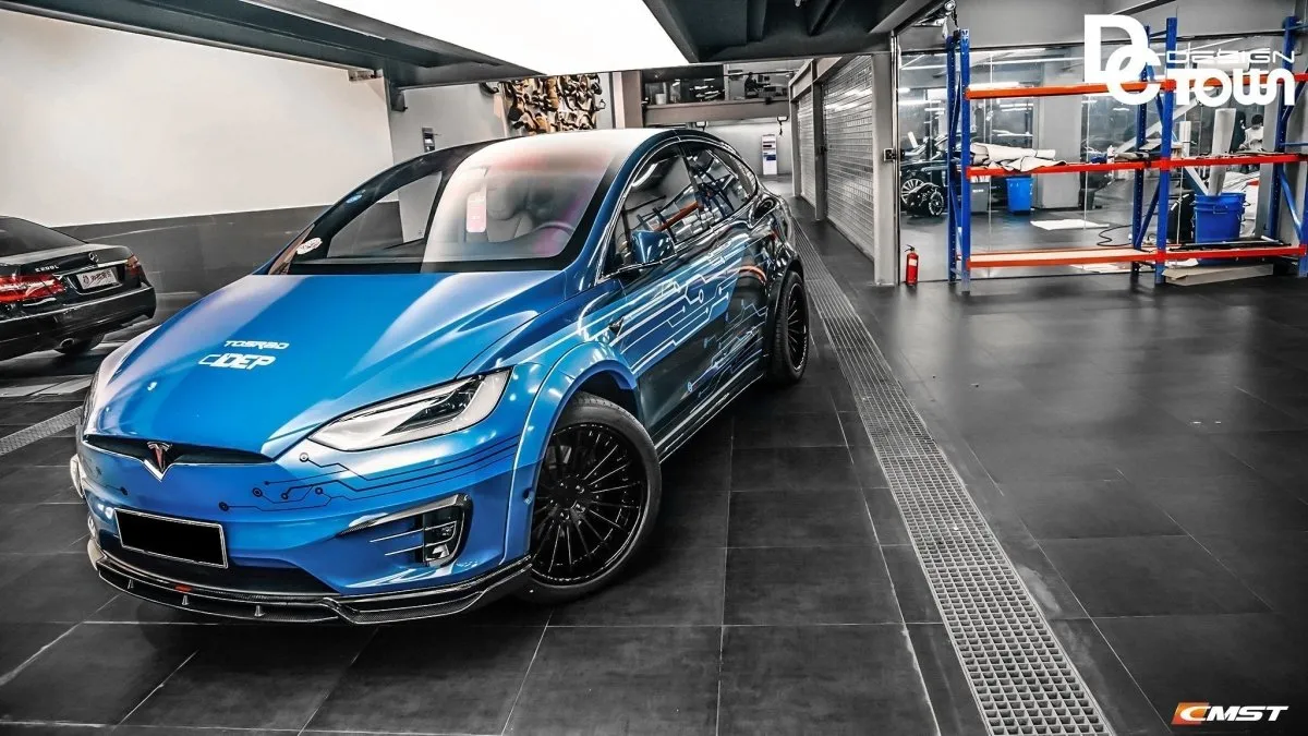 CMST Tuning Side Skirts for Tesla Model X P100D Performance/Base Carbon Fiber/FRP