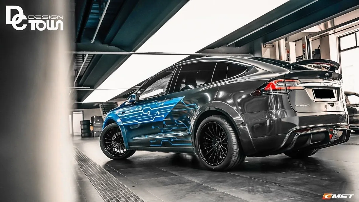 CMST Tuning Side Skirts for Tesla Model X P100D Performance/Base Carbon Fiber/FRP