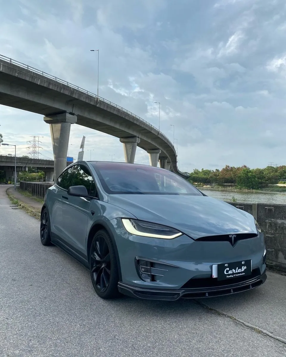 CMST Tuning Side Skirts for Tesla Model X P100D Performance/Base Carbon Fiber/FRP