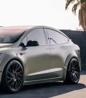 CMST Tuning Side Skirts for Tesla Model X P100D Performance/Base Carbon Fiber/FRP