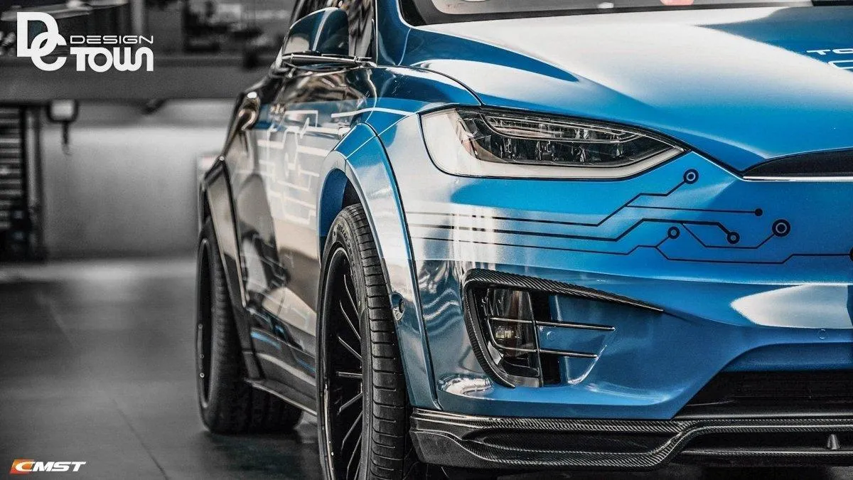 CMST Tuning Side Skirts for Tesla Model X P100D Performance/Base Carbon Fiber/FRP
