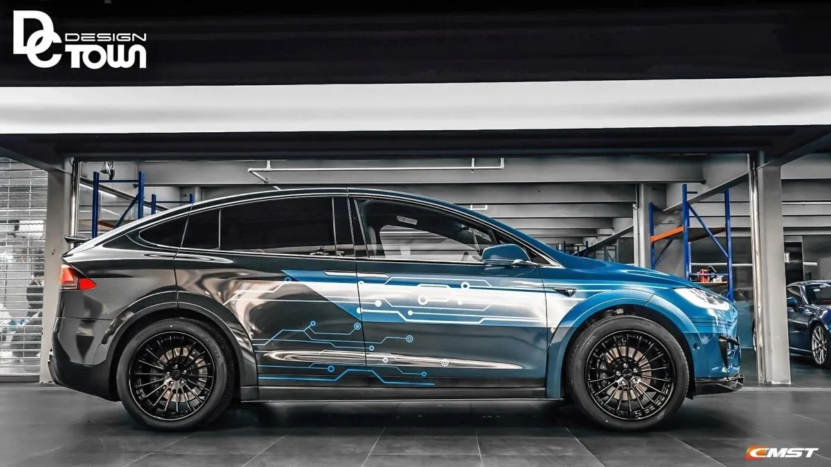 CMST Tuning Side Skirts for Tesla Model X P100D Performance/Base Carbon Fiber/FRP