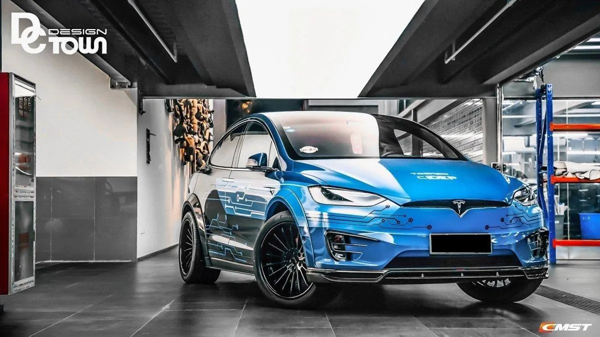 CMST Tuning Side Skirts for Tesla Model X P100D Performance/Base Carbon Fiber/FRP