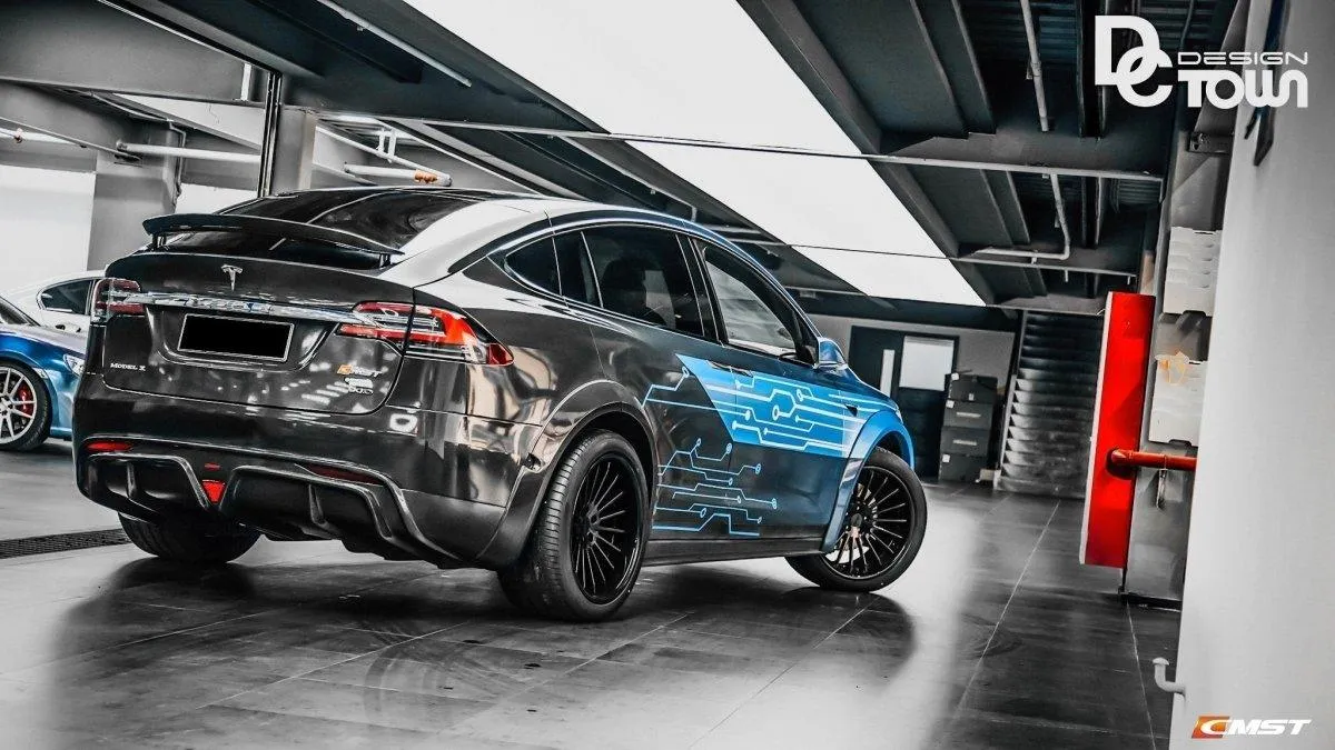 CMST Tuning Side Skirts for Tesla Model X P100D Performance/Base Carbon Fiber/FRP