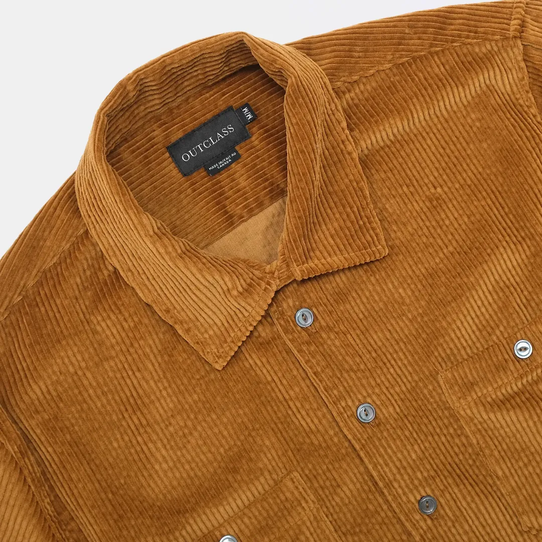Corduroy Overshirt (Mustard)