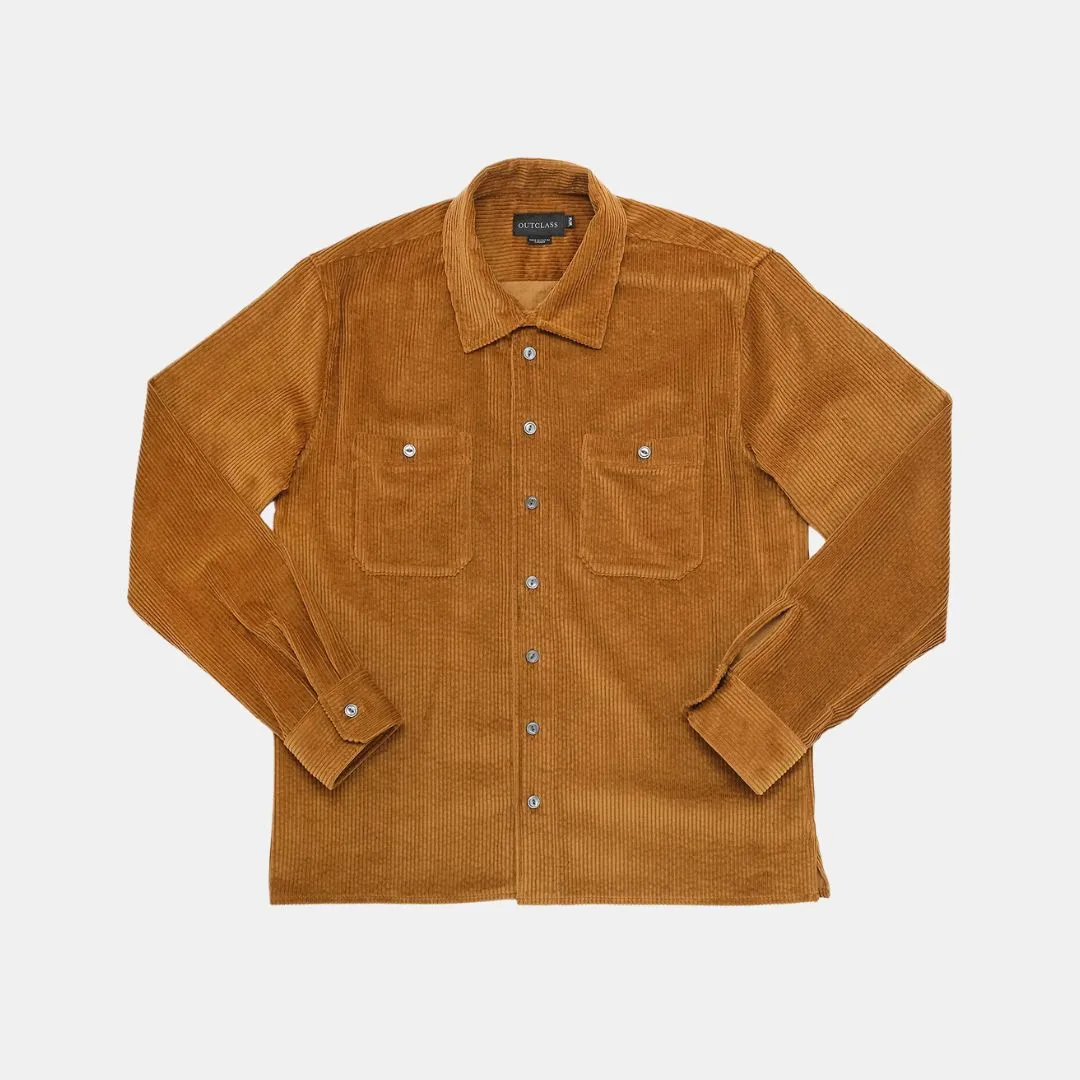 Corduroy Overshirt (Mustard)