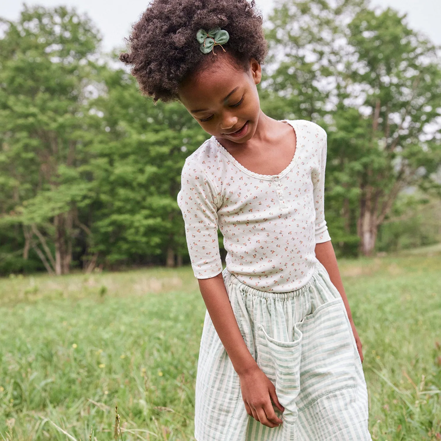 Cotton Field Tee - Sorbet Fleur