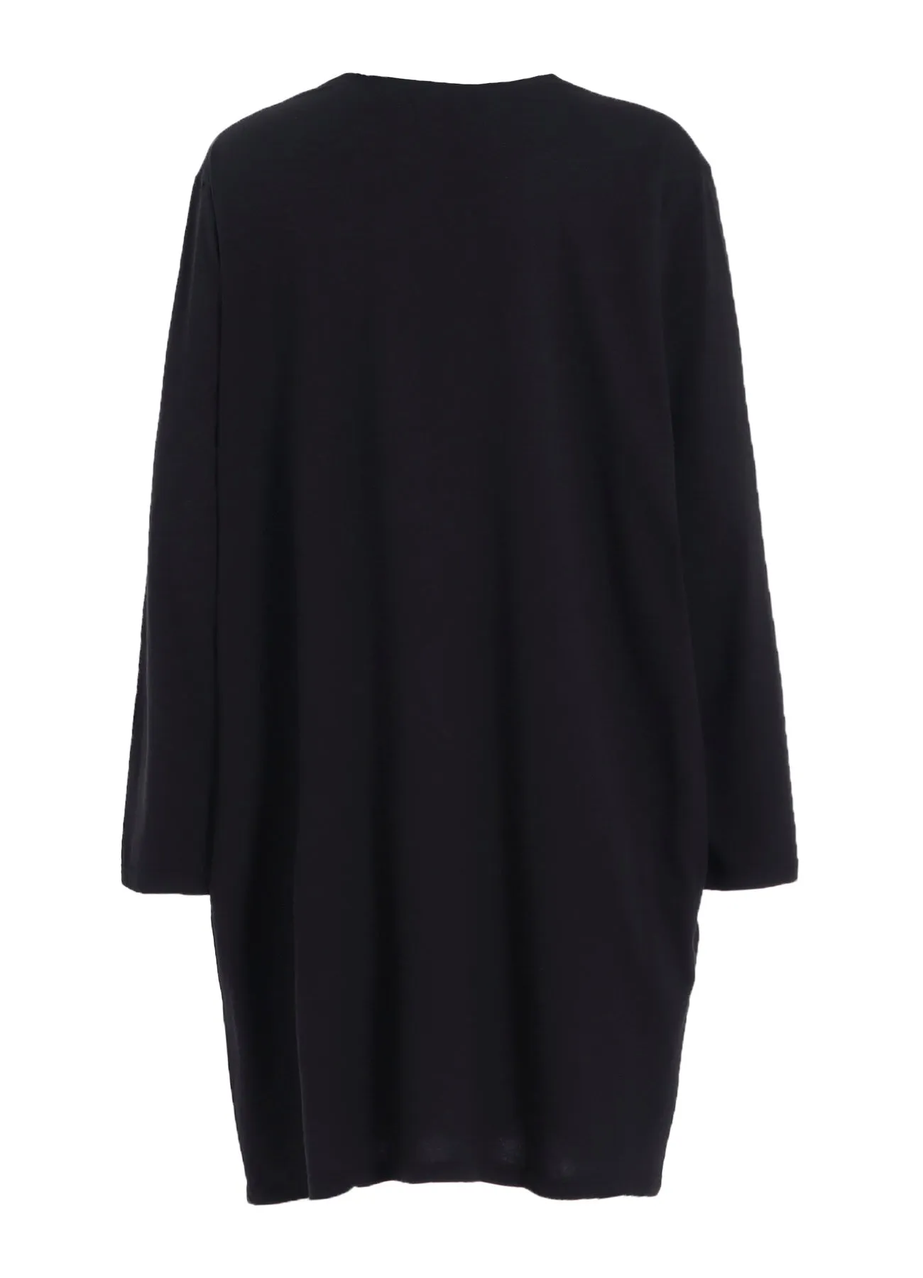 COTTON MODAL JERSEY HENRY NECK LS T