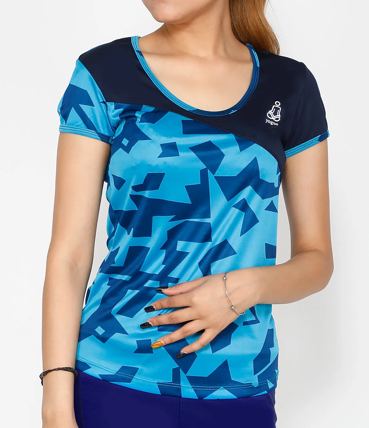 Cyan Oblique T-Shirt