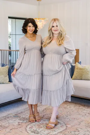 Easy Come, Easy Go Tiered Midi Dress BF35