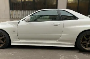 EPR USA GTR Style Side Skirts & Extension Underboard for Nissan R34 ER34 GTT Carbon Fiber/FRP
