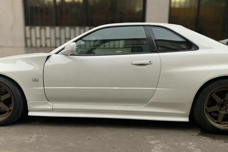 EPR USA GTR Style Side Skirts & Extension Underboard for Nissan R34 ER34 GTT Carbon Fiber/FRP
