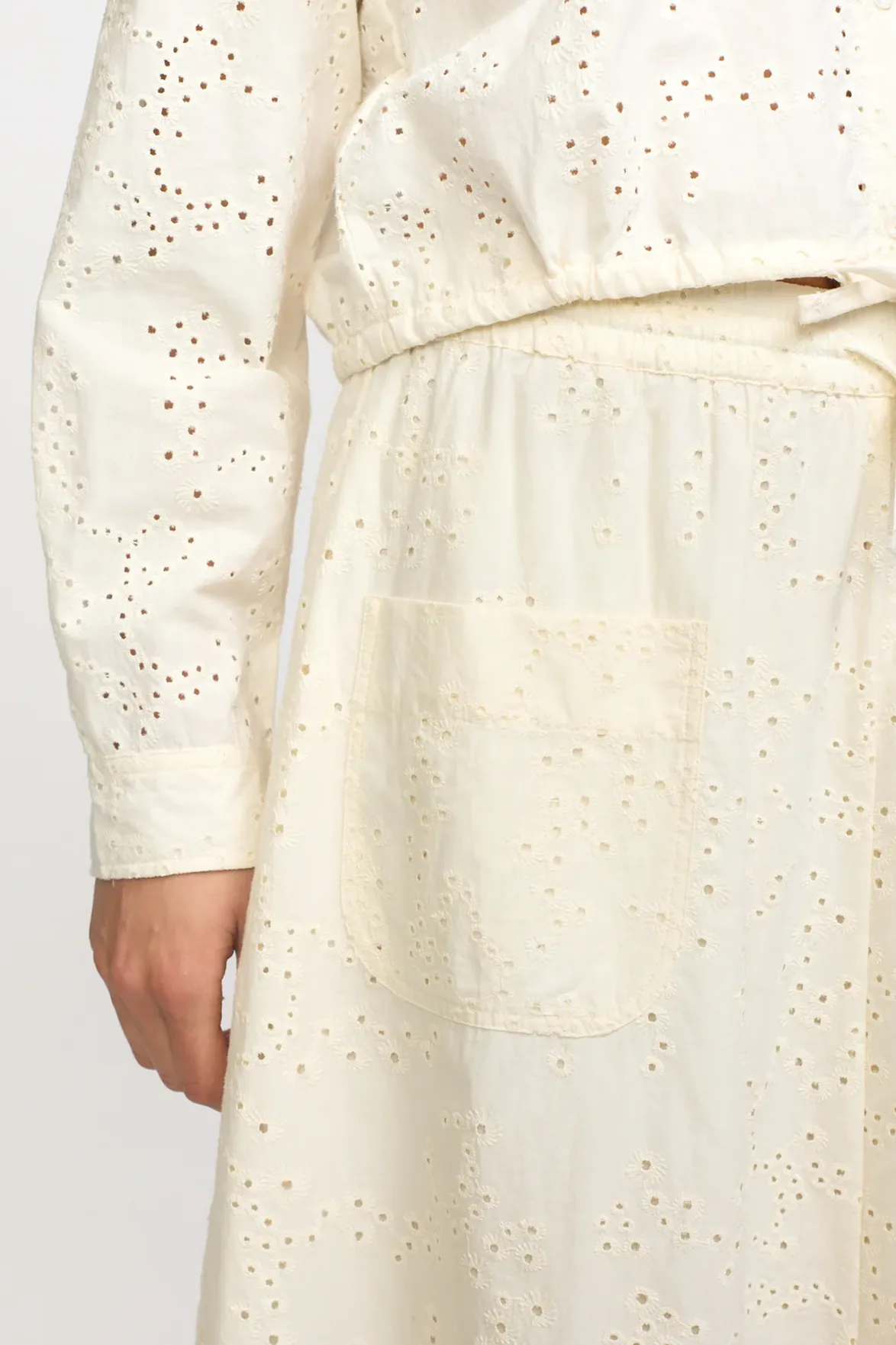 Esm Studios Leo Buttercream Midi Skirt