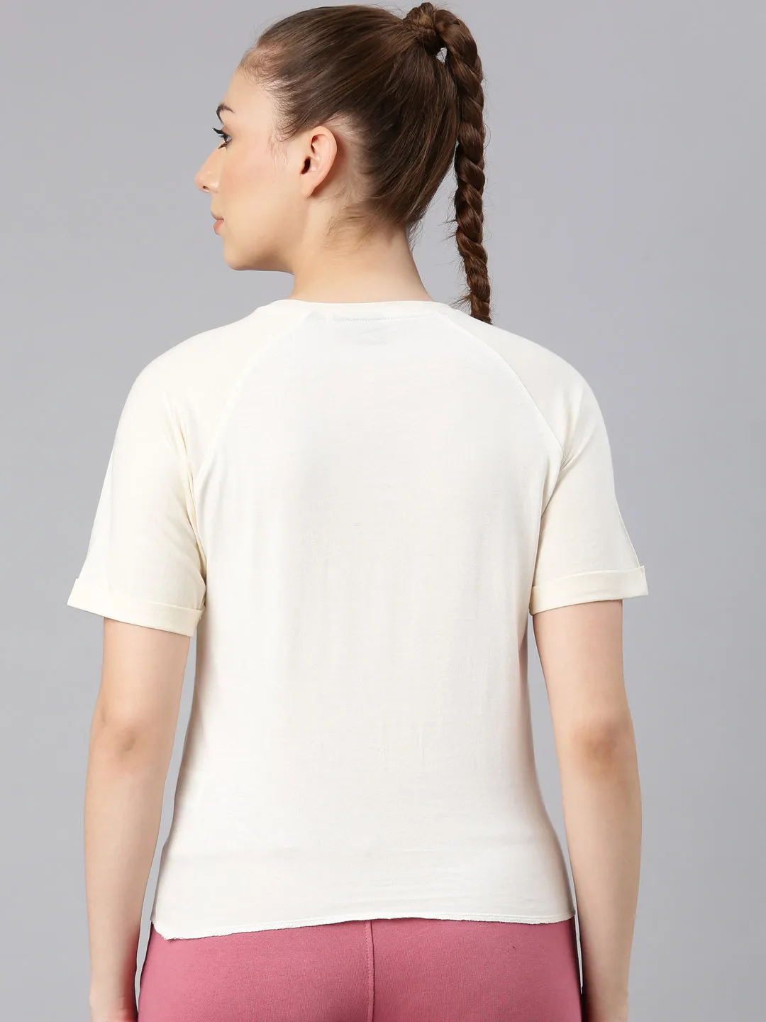 FILA Adults-Women Cream T Shirts