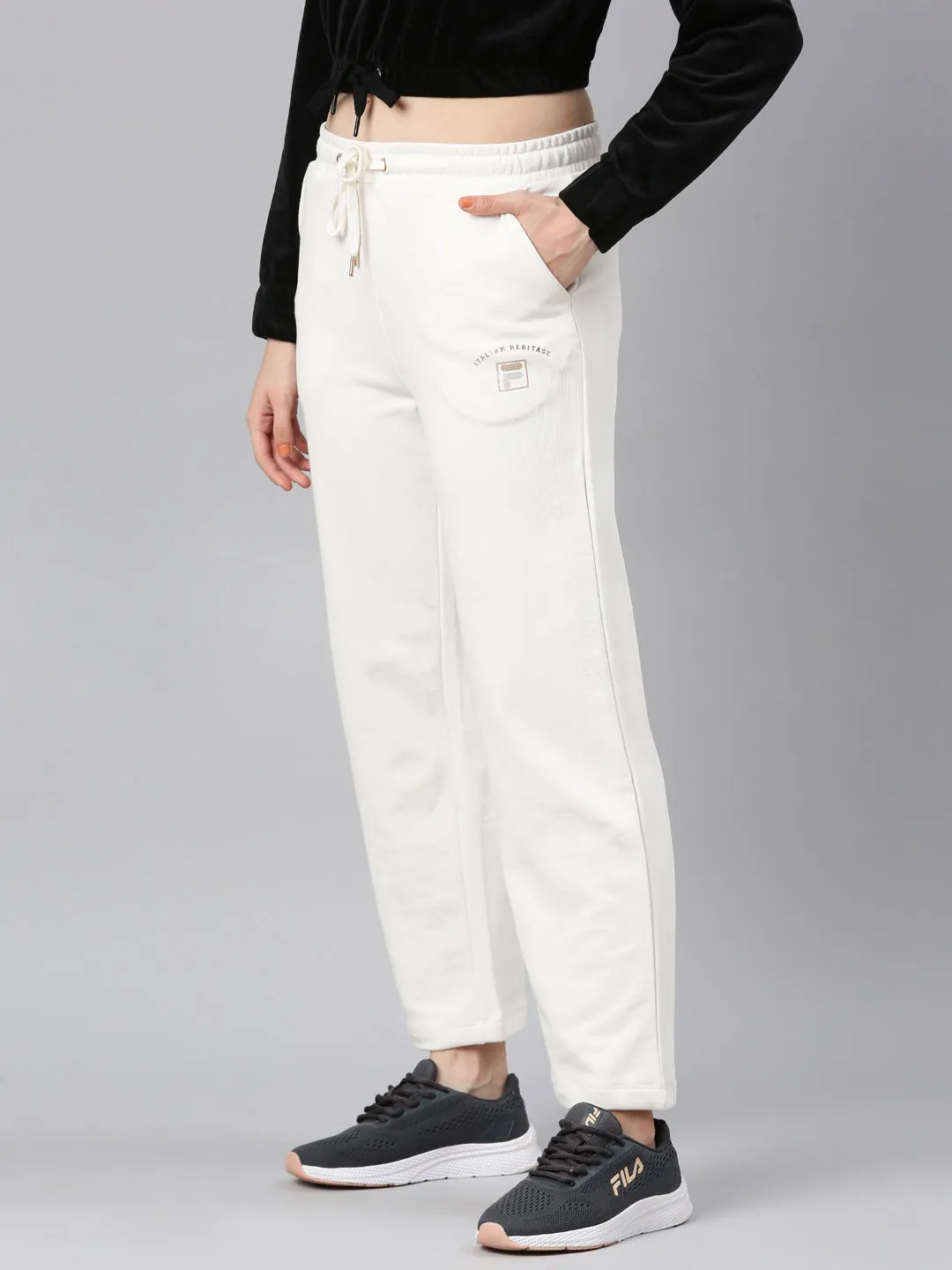 FILA Adults-Women Cream Track Pants