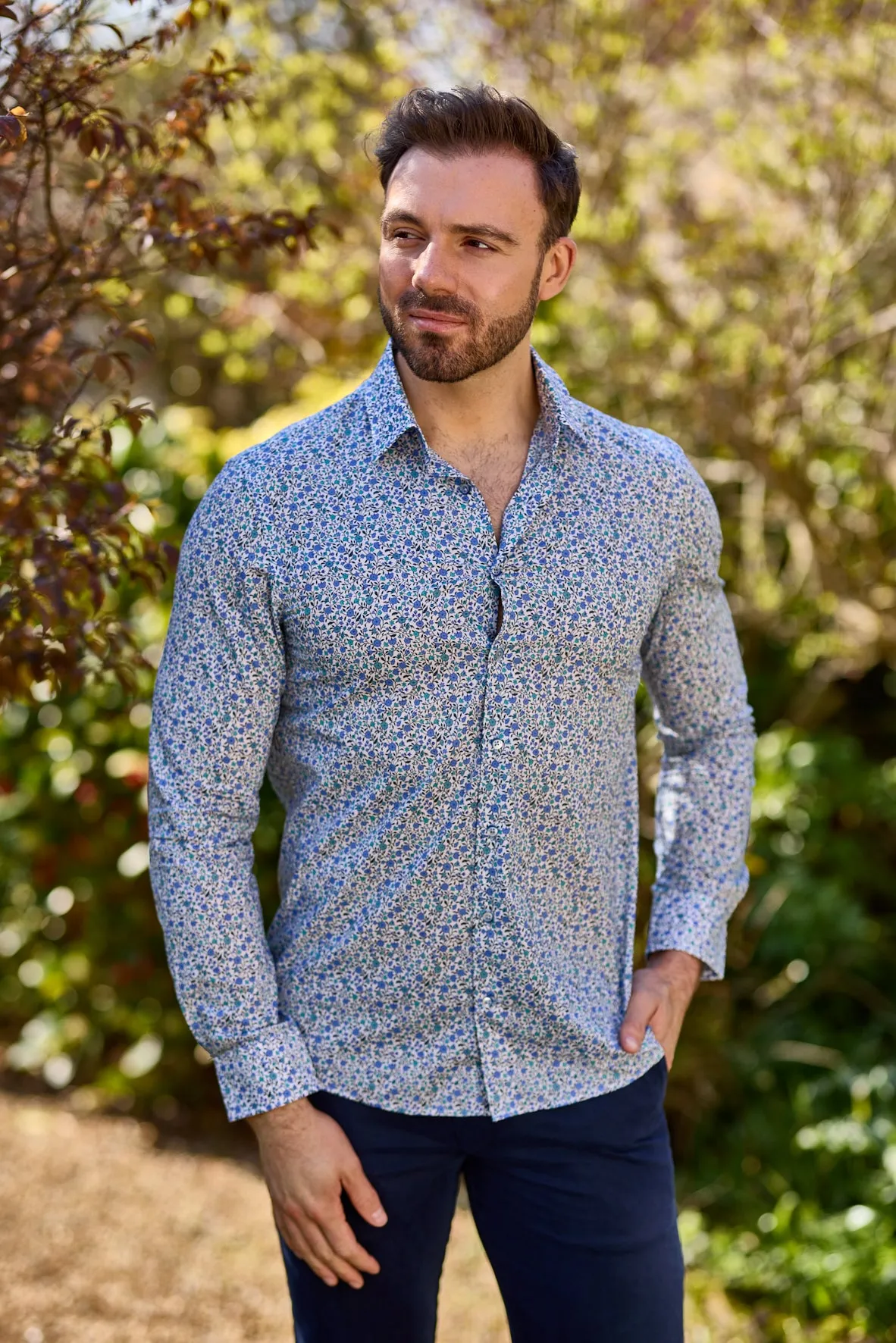 Gun Hill Mens Belfast shirt - Light blue