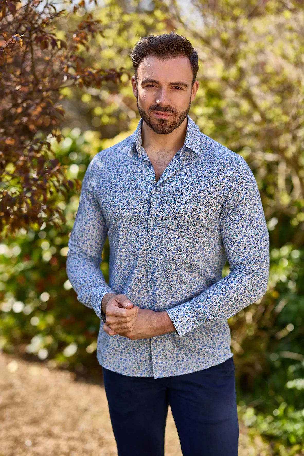 Gun Hill Mens Belfast shirt - Light blue