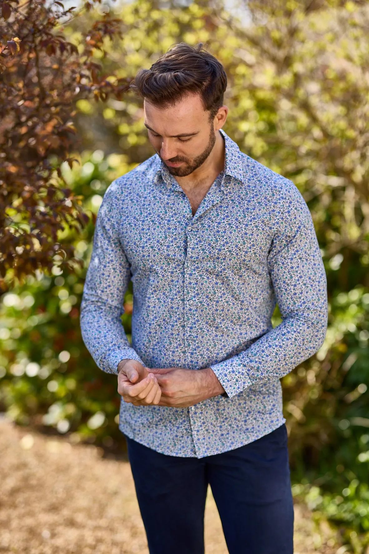 Gun Hill Mens Belfast shirt - Light blue