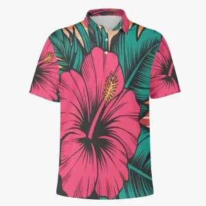 Hibiscus Polo Shirt
