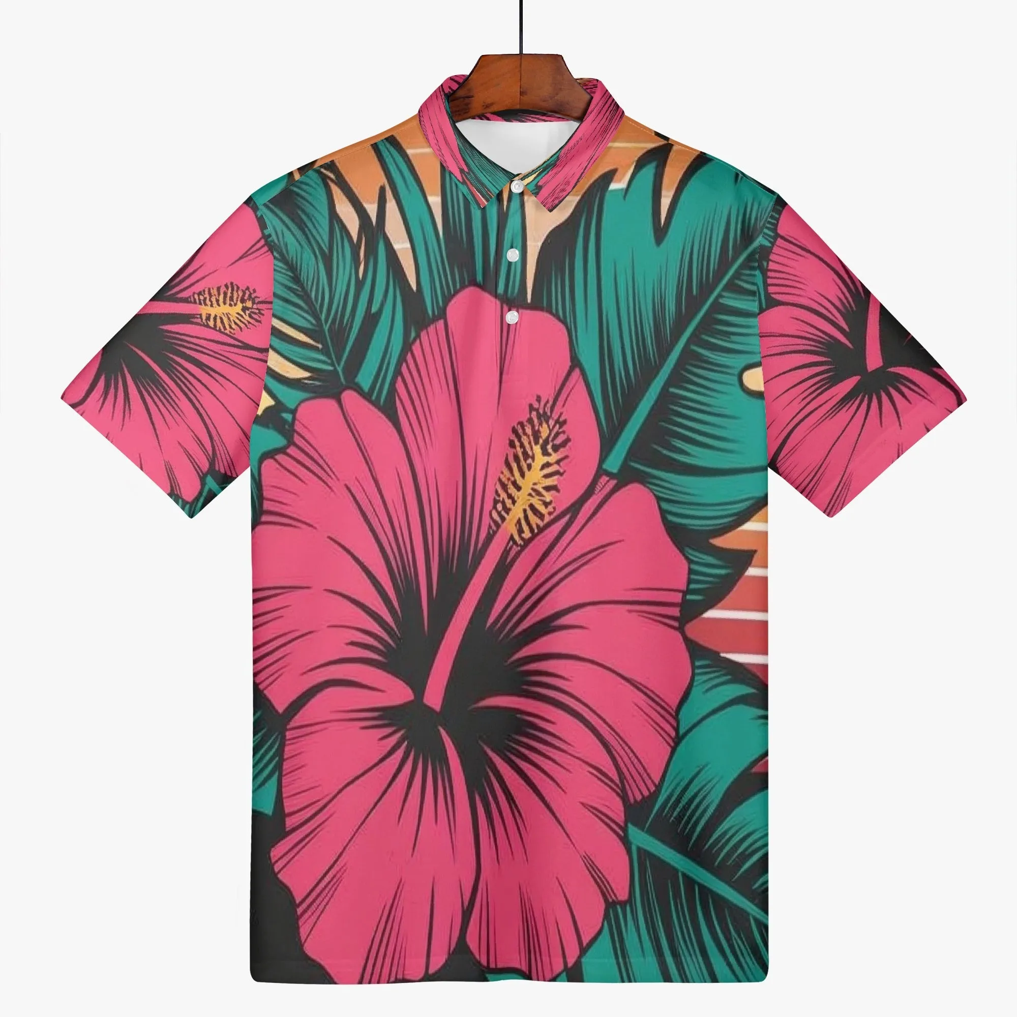 Hibiscus Polo Shirt