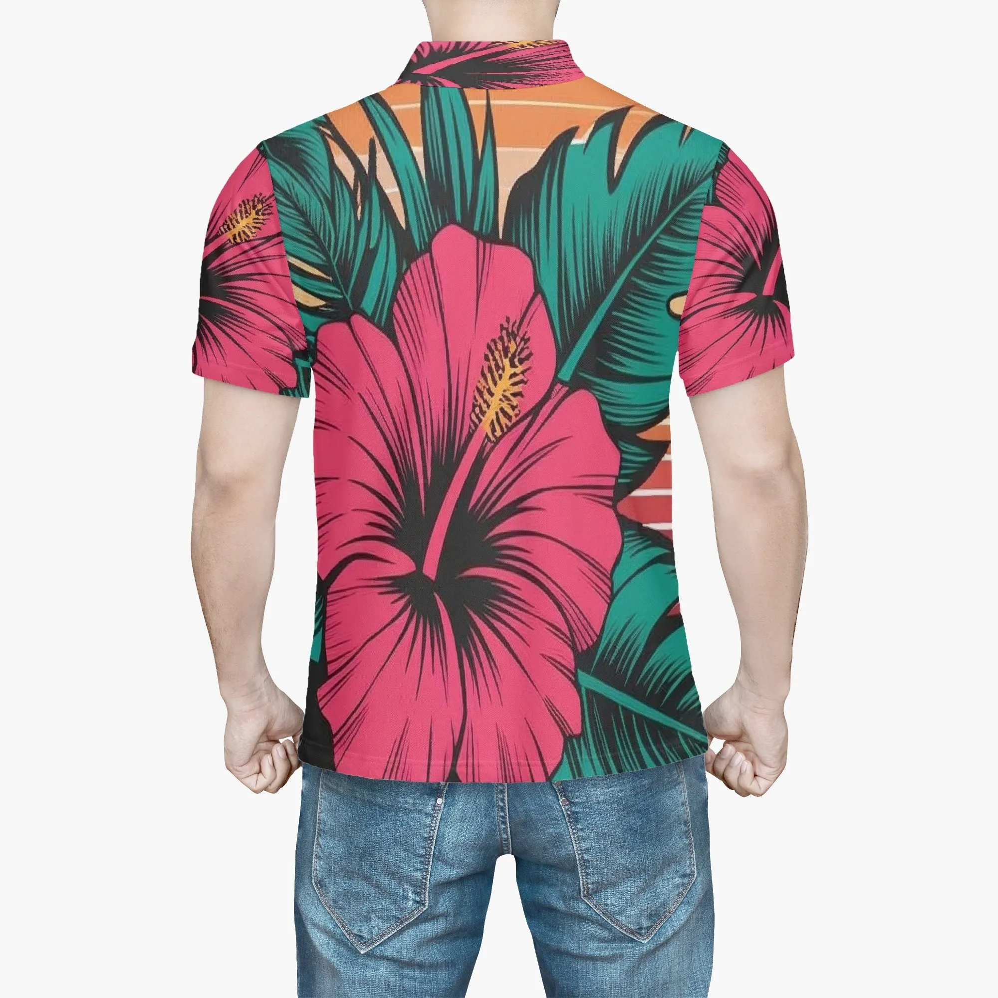 Hibiscus Polo Shirt