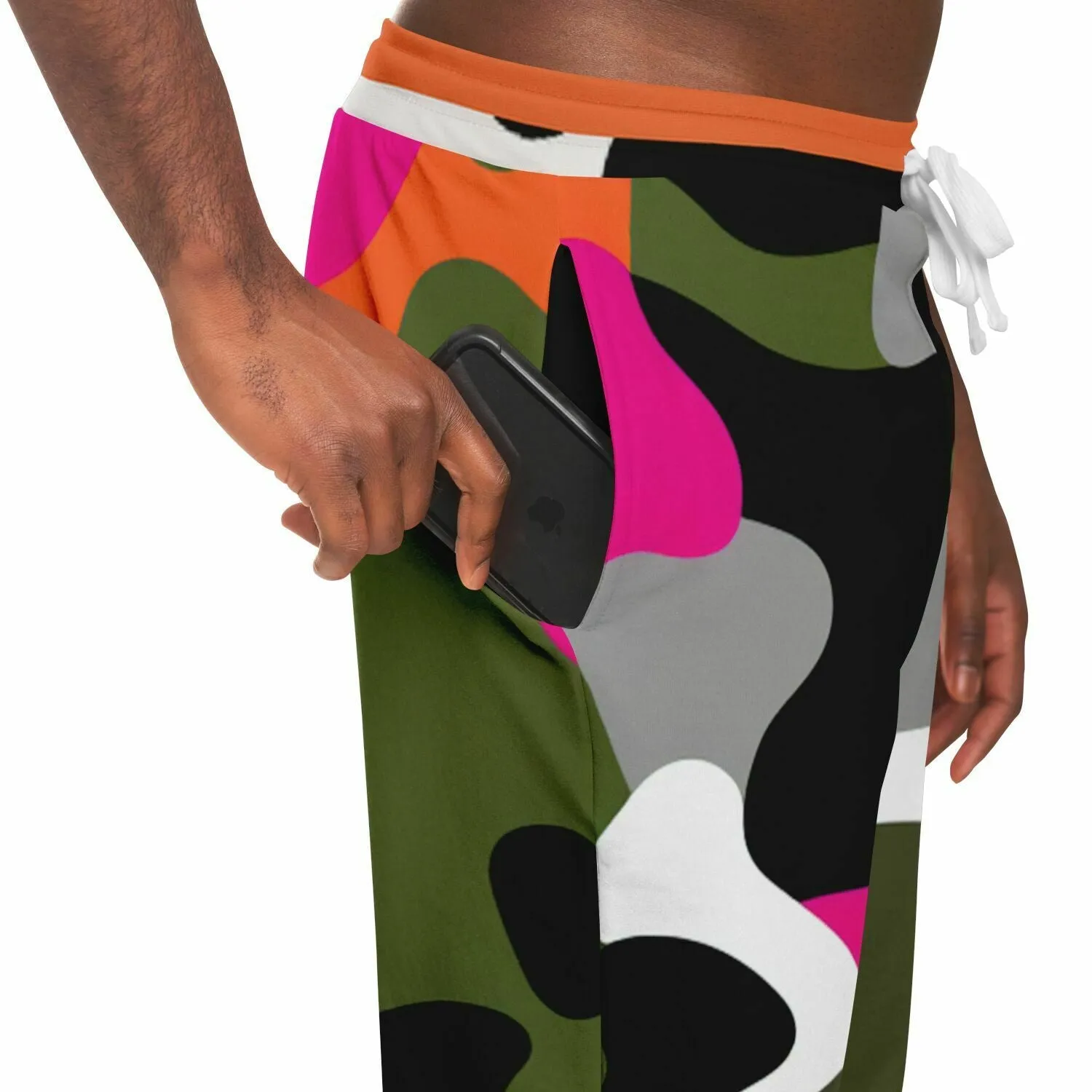 Hot Pink Black Dusk Eco-Poly Camo Unisex Joggers