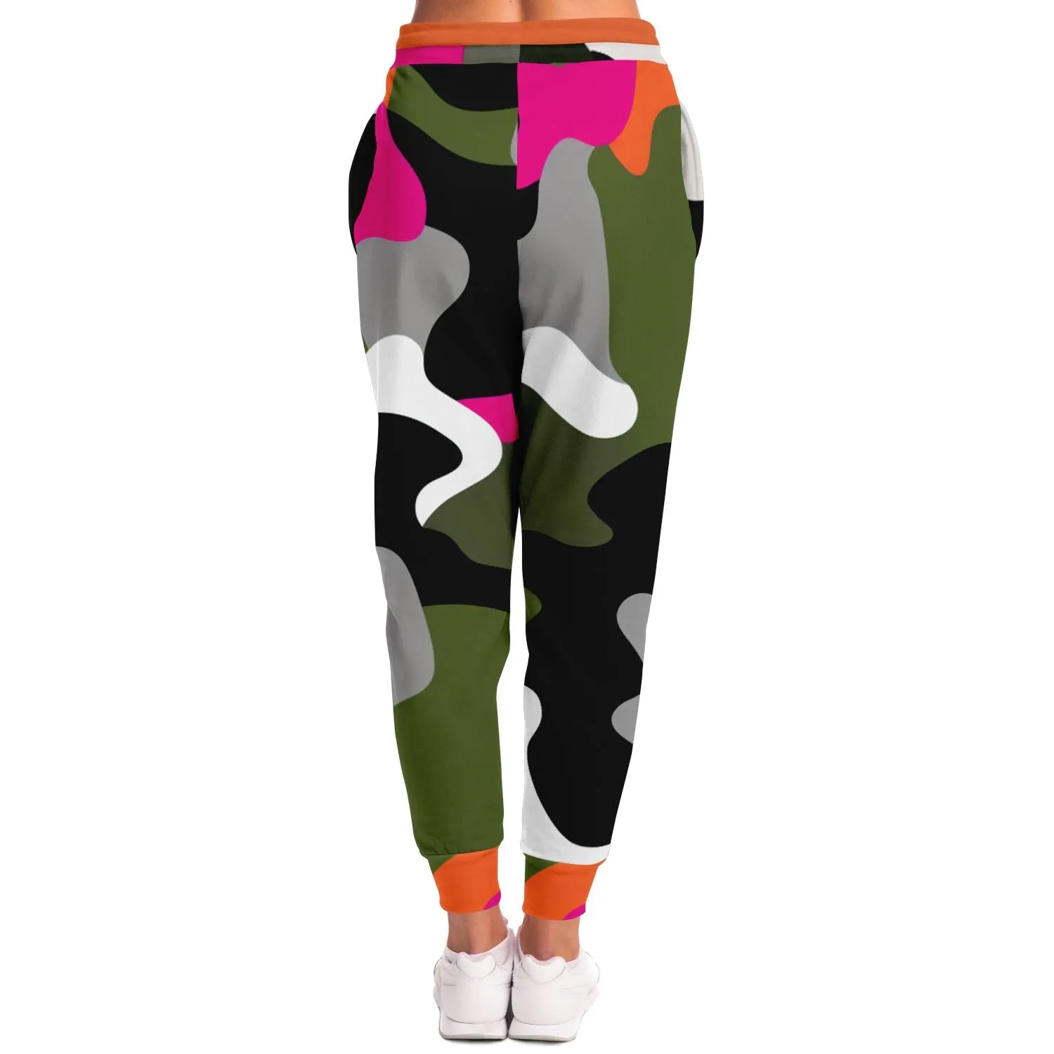 Hot Pink Black Dusk Eco-Poly Camo Unisex Joggers