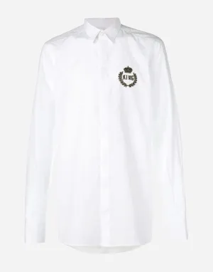 King Embroidery Patch Shirt