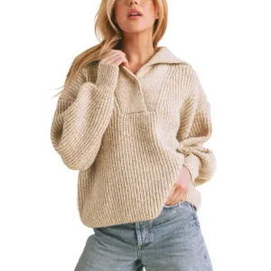 Knit Henley Sweater