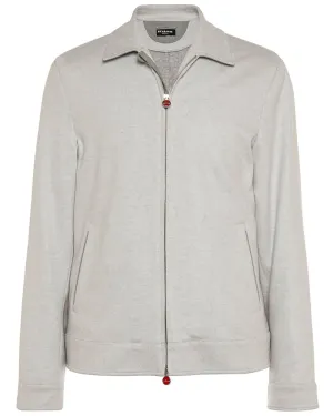 Light Grey Jersey Knit Jacket