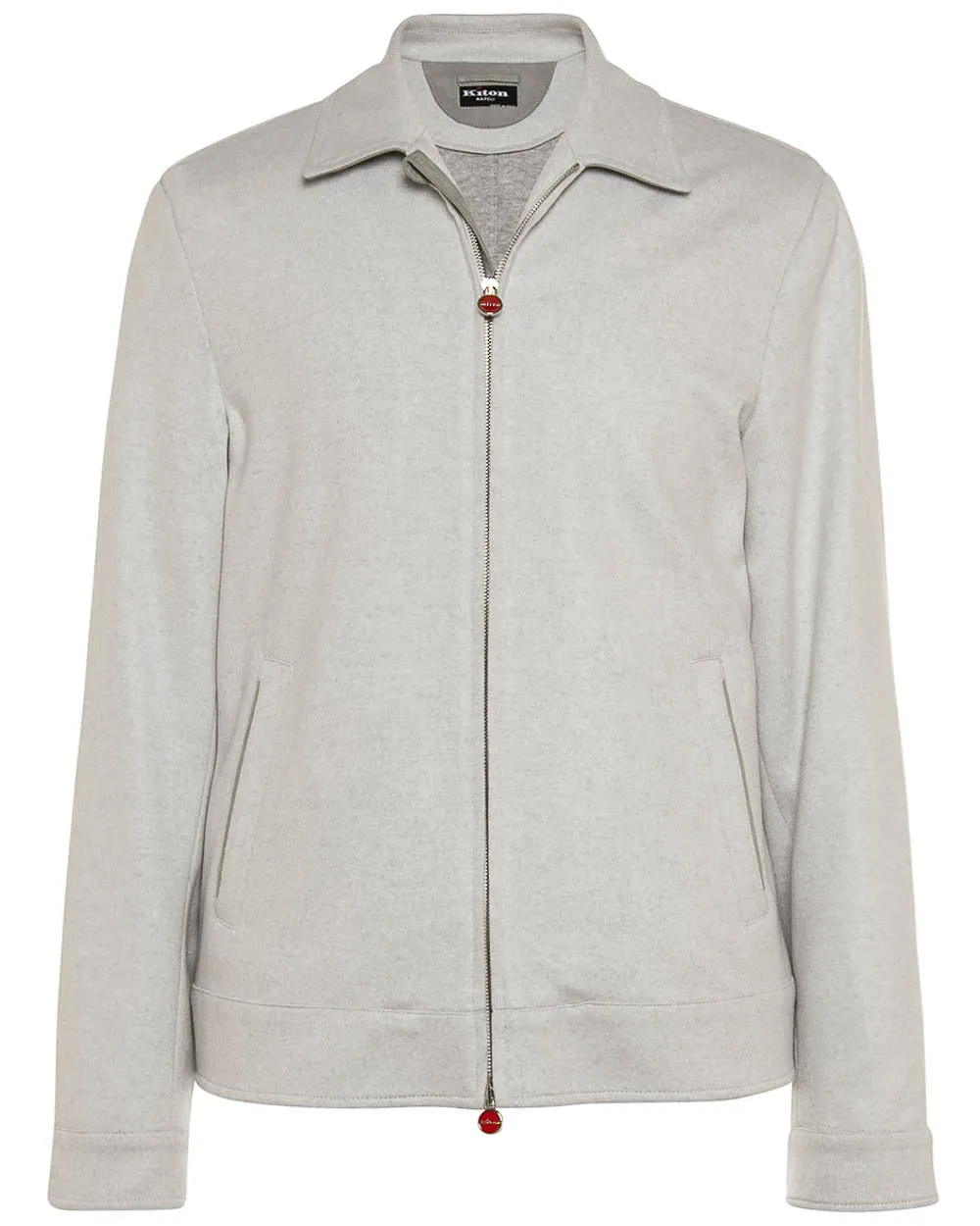 Light Grey Jersey Knit Jacket
