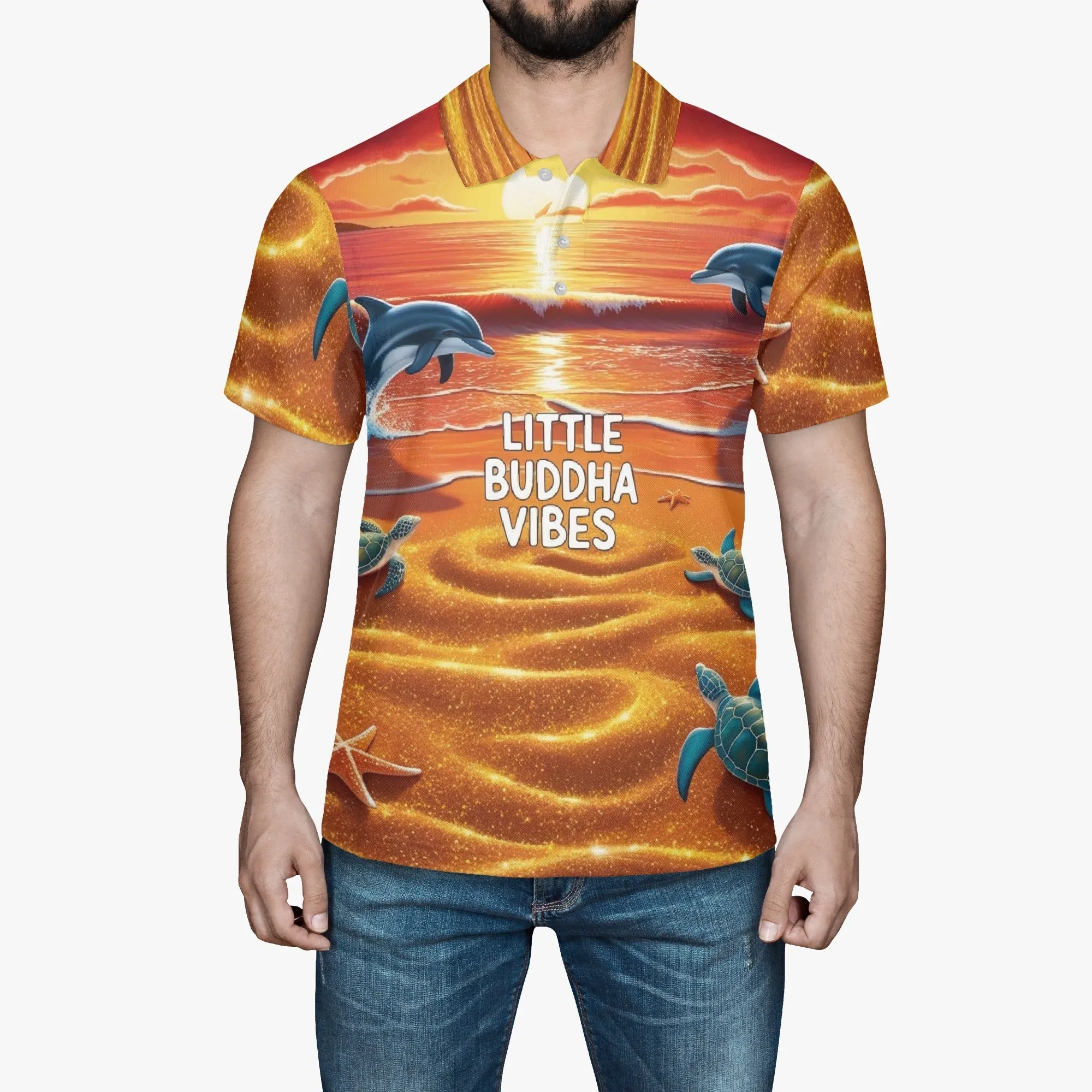 Little Buddha Vibes Men Polo Shirt