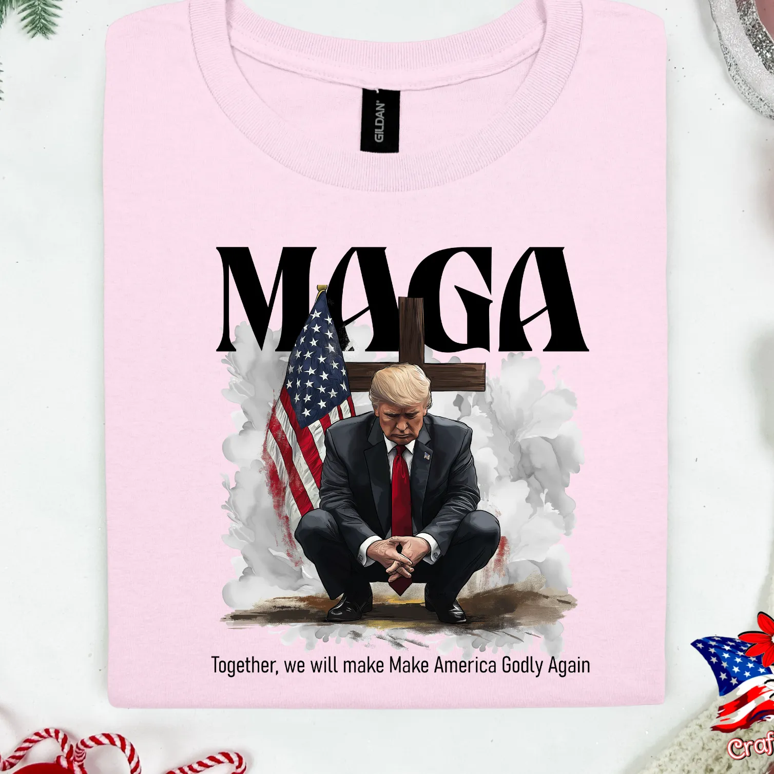 MAGA Trump Praying Together We Make America Great
