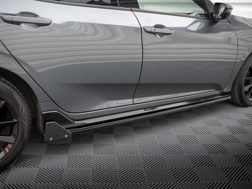 Maxton Design - SIDE SKIRTS DIFFUSERS   FLAPS HONDA CIVIC SPORT MK 10