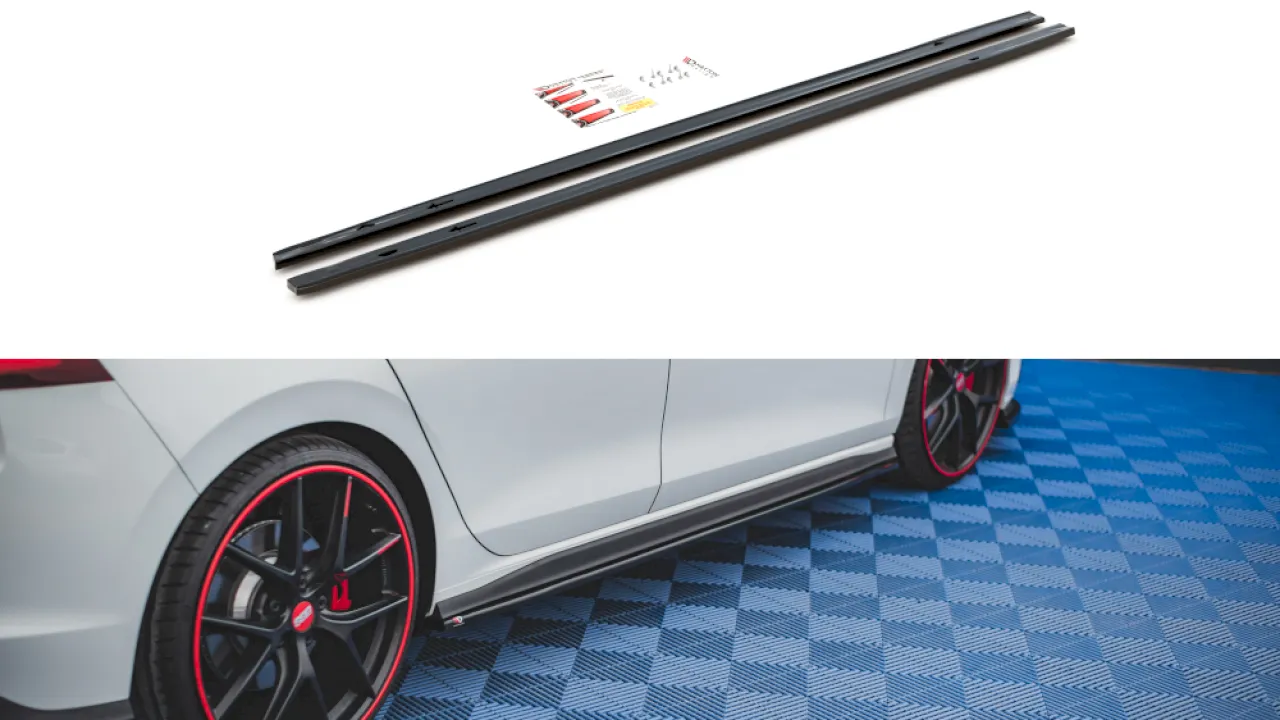 Maxton Design - SIDE SKIRTS DIFFUSERS V.1 VOLKSWAGEN GOLF GTI / GTE / GTI CLUBSPORT / R-LINE MK8