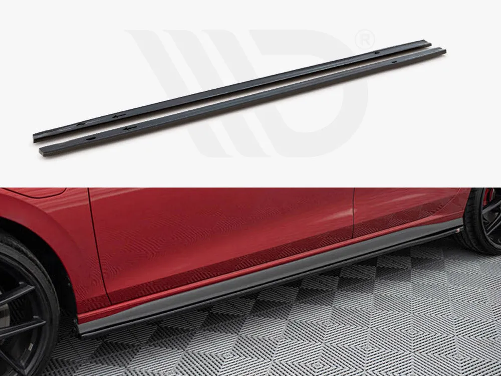 Maxton Design - SIDE SKIRTS DIFFUSERS V.1 VOLKSWAGEN GOLF GTI / GTE / GTI CLUBSPORT / R-LINE MK8