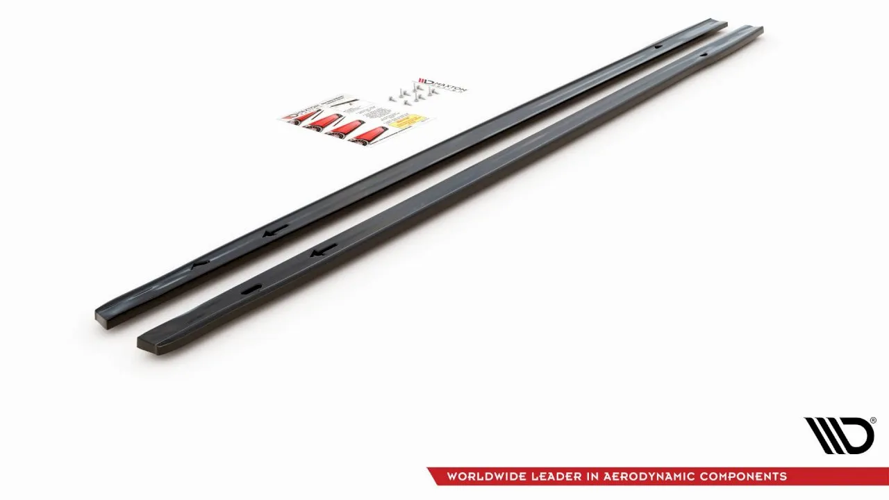 Maxton Design - SIDE SKIRTS DIFFUSERS V.1 VOLKSWAGEN GOLF GTI / GTE / GTI CLUBSPORT / R-LINE MK8