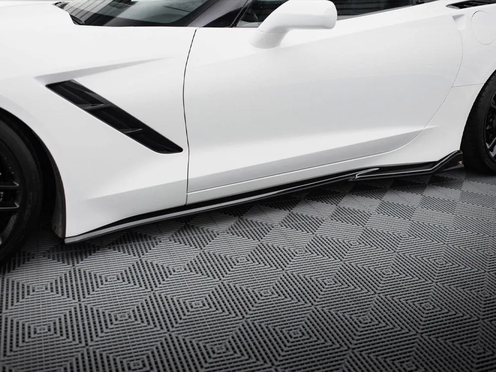 Maxton Design - Side Skirts Diffusers V.2 Chevrolet Corvette C7