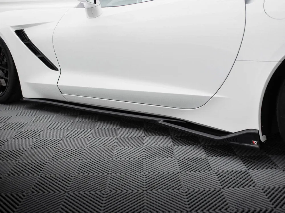 Maxton Design - Side Skirts Diffusers V.2 Chevrolet Corvette C7
